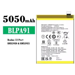 Phone battery BLPA91 for OPPO Realme 13 Pro Plus