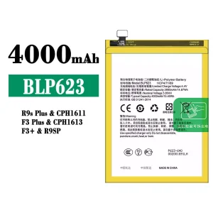 Phone battery BLP623 for OPPO R9s Plus/F3 Plus