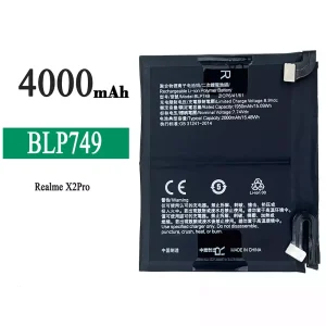 Phone battery BLP749 for OPPO Realme X2 Pro