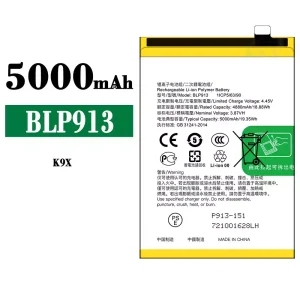 Phone battery BLP913 for OPPO K9X