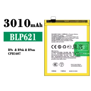 Phone battery BLP621 for OPPO R9s/R9sk/R9sm