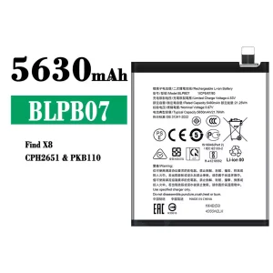 Phone battery BLPB07 for OPPO Find X8