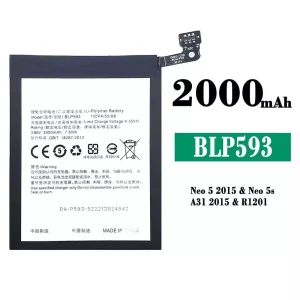 Phone battery BLP593 for OPPO Neo 5 2015/Neo 5s/A31 2015
