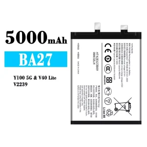Phone battery BA27 for VIVO Y100 5G/V40 Lite