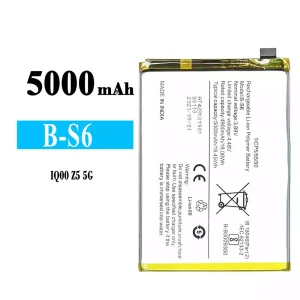 Phone battery B-S6 for VIVO IQOO Z5 5G