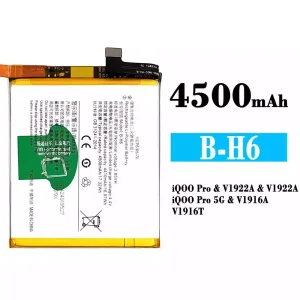 Phone battery B-H6 for VIVO iQOO Pro 5G