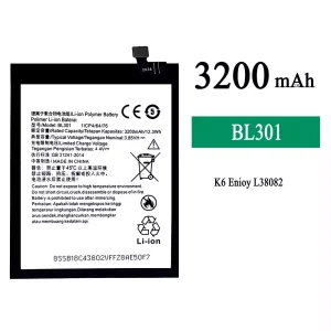 Phone battery BL301 for Lenovo K6 Enjoy