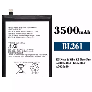 Phone battery BL261 for Lenovo K5 Note /Vibe K5 Note Pro