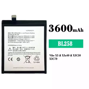 Phone battery BL258 for Lenovo Vibe X3