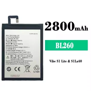 Phone battery BL260 for Lenovo Vibe S1 Lite