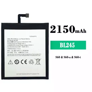 Phone battery BL245 for Lenovo S60/S60-a/S60-t