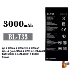 Phone battery BL-T33 for LG Q6 /Q6+ /Q6a /G6mini