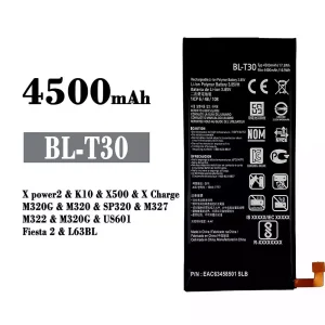 Phone battery BL-T30 for LG X power2 / K10 / X500 / X Charge / Fiesta 2