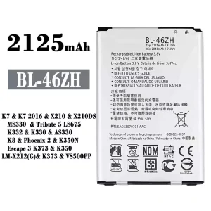 Phone battery BL-46ZH for LG K7 2016 / K8 / Phoenix 2
