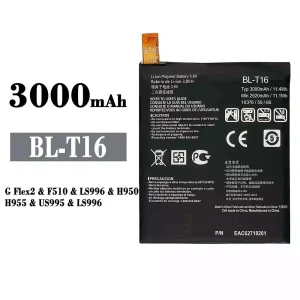 Phone battery BL-T16 for LG G Flex2