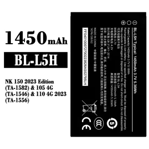 Phone battery BL-L5H for Nokia NK 150 2023 Edition