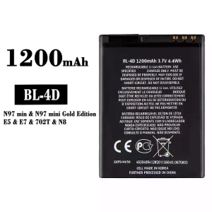 Phone battery BL-4D for Nokia N97 mini/E5/E7/702T/N8
