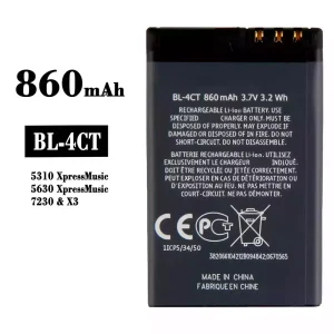 Phone battery BL-4CT for Nokia 5310 Xpress Music/5630 Xpress Music/7230