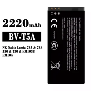 Phone battery BV-T5A for Nokia Lumia 735/738/550/730