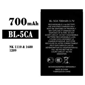 Phone battery BL-5CA for Nokia NK 1110/1680/1209