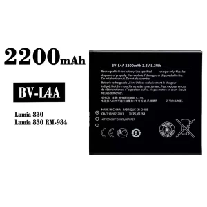 Phone battery BV-L4A for Nokia Lumia 830
