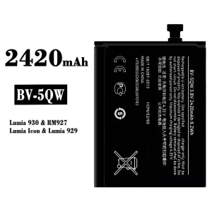 Phone battery BV-5QW for Nokia Lumia 930/Lumia 929