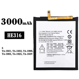 Phone battery HE316 for Nokia 6