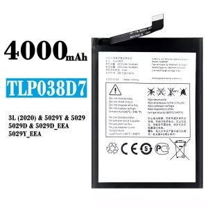 Phone battery TLP038D7 for Alcatel 3L(2020)