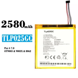 Phone battery TLP025GC for Alcatel pixi 4 7.0