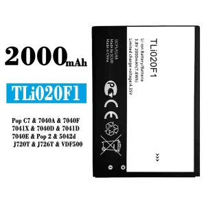 Phone battery TLi020F1 for Alcatel Pop C7 / Pop 2