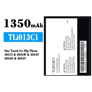 Phone battery TLi013C1 for Alcatel One Touch Go Flip Phone 4051S/4044W/4044T/4044O/4044V