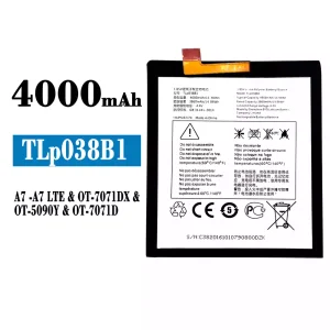 Phone battery TLP038B1 for Alcatel