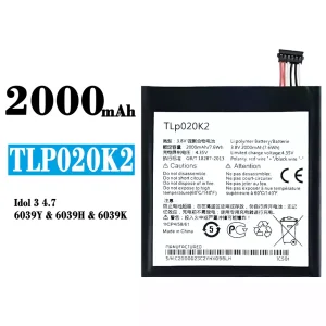 Phone battery TLP020K2 for Alcatel One Touch Idol 3 4.7