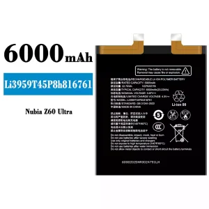 Phone battery Li3959T45P8h816761 for Nubia Z60 Ultra