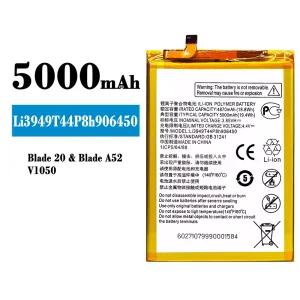 Phone battery Li3949T44P8h906450 for ZTE Blade 20/Blade A52