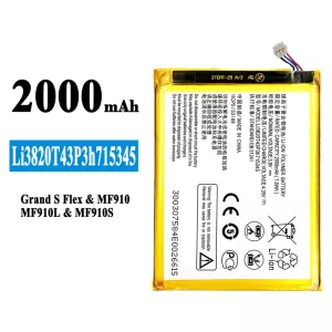 Phone battery Li3820T43P3h715345 for ZTE Grand S Flex/MF910/MF910L/MF910S