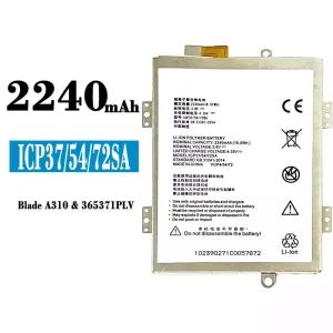 Phone battery ICP37/54/72SA for ZTE A310