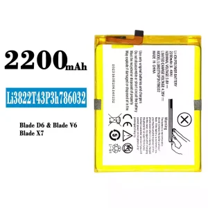 Phone battery Li3822T43P3h786032 for ZTE Blade D6/Blade V6/Blade X7