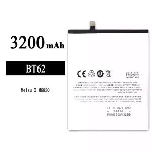 Phone battery BT62 for Meizu X/M682Q