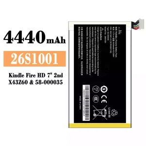 Phone battery 26S1001 for Amazon Kindle Fire HD 7"2nd/58-000035