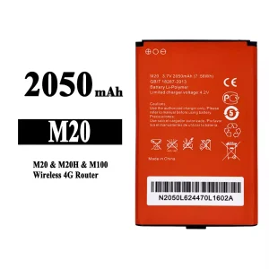 Phone battery M20 for Benteng M20H/M100