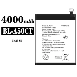 Phone battery BL-A50CT for General Mobile GM 23 SE