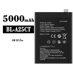 Phone battery BL-A25CT for General Mobile GM 22 Pro