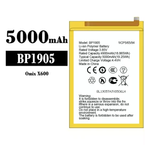 Phone battery BP1905 for Omix X600