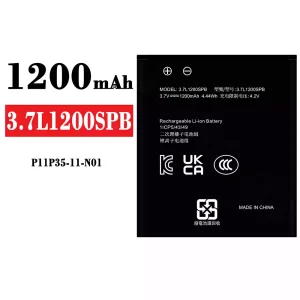 Phone battery 3.7L1200SPB for Texas Instruments P11P35-11-N01