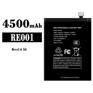 Phone battery RE001 for T-Mobile Revvl 6 5G