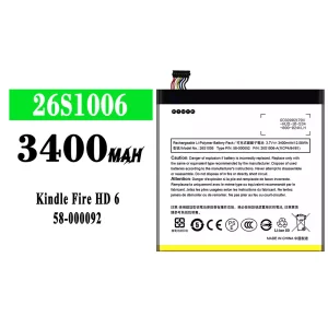 Phone battery 26S1006 for Amazon Kindle Fire HD 6/58-000092