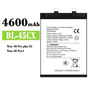 Phone battery BL-45CX for infinix Note 40 Pro plus 5G