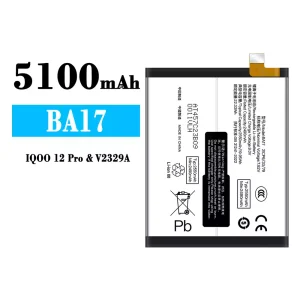 Phone battery BA17 for IQOO 12 Pro/V2329A
