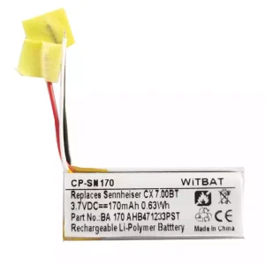 New Replacement Bluetooth Headphone battery for BA 170, AHB471233PST Charging Case